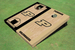 Purdue University Alternating Basketball Court Custom Cornhole Board