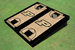 Purdue University Black Matching Basketball Court Custom Cornhole Board
