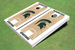 Michigan State University White Matching Basketball Court Custom Cornhole Boards Michigan State University White Matching Basketball Court Custom Cornhole Boards