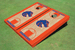 Boise State University Orange Matching Basketball Court Custom Cornhole Boards
