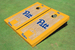 University of Pittsburgh Yellow Matching Basketball Court Custom Cornhole Boards