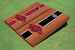 University Of Arkansas Rosewood Alternating Long Stripe Cornhole Boards
