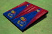 University Of Kansas Jayhawks Royal Blue And Red Matching Wood Look Triangle Cornhole Boards