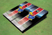 University Of Kansas Jayhawks Field Long Stripe Matching Red Themed Cornhole Boards