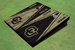 University of Colorado "CU"  Alternating Wood Look Triangle Cornhole Boards