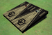 University of Colorado "CU" Gold and Black Matching Wood Look Triangle Cornhole Boards