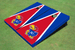 University Of Kansas Jayhawks Red and Royal Blue Matching Triangle Cornhole Boards