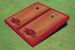 University Of Arkansas Maroon Rosewood Matching Border Cornhole Boards