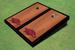 University Of Arkansas Black Rosewood Matching Borders Cornhole Boards