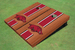 University Of Arkansas Maroon Rosewood Matching Long Stripe Cornhole Boards