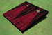 University Of Arkansas Maroon and Black Matching Wood Look Triangle Cornhole Boards