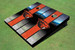 Oregon State University Field Long Stripe Matching Orange Themed Cornhole Boards