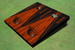 Oregon State University Orange and Black Matching Wood Look Triangle Cornhole Boards