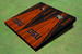 Oregon State University "OSU" Orange and Black Matching Wood Look Triangle Cornhole Boards