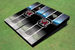 University Of South Carolina Field Long Stripe Matching Black Themed Cornhole Boards