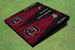 University Of South Carolina  Garnet and Black Matching Wood Look Triangle Cornhole Boards University Of South Carolina  Garnet and Black Matching Wood Look Triangle Cornhole Boards