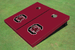 University Of South Carolina Garnet Matching Solid Cornhole Boards