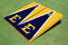 East Tennessee State University E Navy and Yellow Matching Triangle Cornhole Boards