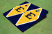 East Tennessee State University E  Yellow and Navy Matching Diamond Cornhole Boards