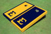 East Tennessee State University E Alternating Border Cornhole Boards