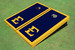 East Tennessee State University E Yellow Matching Border Cornhole Boards
