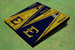 East Tennessee State University E Alternating Wood Look Triangle Cornhole Boards