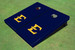 East Tennessee State University E Navy Matching Solid Cornhole Boards