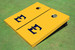 East Tennessee State University E Yellow Matching Solid Cornhole Boards