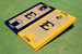 East Tennessee State University E Alternating Basketball Court Custom Cornhole Boards East Tennessee State University E Alternating Basketball Court Custom Cornhole Boards