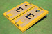 East Tennessee State University E Yellow Matching Basketball Court Custom Cornhole Boards East Tennessee State University E Yellow Matching Basketball Court Custom Cornhole Boards