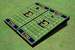 East Tennessee State University E Navy Matching Football Field Custom Cornhole Boards
