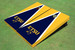 East Tennessee State University ETSU Navy and Yellow Matching Triangle Cornhole Boards