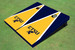 East Tennessee State University ETSU Yellow and Navy Matching Triangle Cornhole Boards