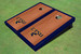 East Tennessee State University ETSU Navy Rosewood Matching Border Cornhole Boards