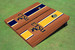 East Tennessee State University ETSU Rosewood Alternating Long Stripe Cornhole Boards
