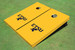 East Tennessee State University ETSU Yellow Matching Solid Cornhole Boards