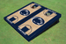 Penn State University Nittany Lions Navy Blue Matching Basketball Court Custom Cornhole Board