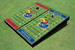 University Of Kansas Jayhawks Alternating Football Field Custom Cornhole Board