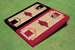 University Of Arkansas Alternating Basketball Court Custom Cornhole Board