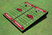 University Of Arkansas Maroon Matching Football Field Custom Cornhole Board University Of Arkansas Maroon Matching Football Field Custom Cornhole Board