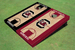 University Of South Carolina Alternating Basketball Court Custom Cornhole Board
