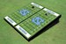 University of North Carolina "UNC" White Matching Football Field Custom Cornhole Boards