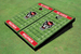 NC State University Red Matching Football Field Custom Cornhole Boards