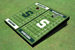 Michigan State University "S" Alternating Football Field Custom Cornhole Boards