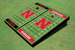 University of Nebraska Alternating Football Field Custom Cornhole Board