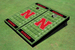 University of Nebraska Black Matching Football Field Custom Cornhole Board University of Nebraska Black Matching Football Field Custom Cornhole Board