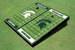 Michigan State University Alternating Football Field Custom Cornhole Boards Michigan State University Alternating Football Field Custom Cornhole Boards