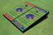 Boise State University Alternating Football Field Custom Cornhole Boards