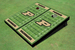 Purdue University Gold Matching Football Field Custom Cornhole Board
