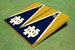 University of Notre Dame Blue and Gold Matching Triangle Cornhole Boards University of Notre Dame Blue and Gold Matching Triangle Cornhole Boards
